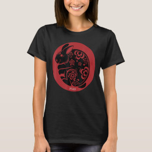 T-shirt Année Du Lapin Chinois 2023 Hommes Et Femmes