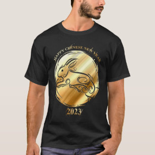T-shirt Année Du Lapin Golden Coin Pour 2023 Chinese Ne