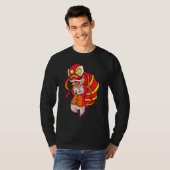 T-shirt Année du rat Costume Danseuse de Lion chinois Zodi (Devant entier)