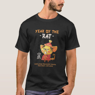 T-shirt Année Du Rat Signe Animal Zodiaque Chinois