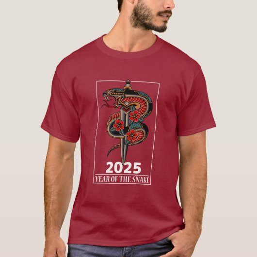 T-shirt Année du serpent 2025 (Devant)