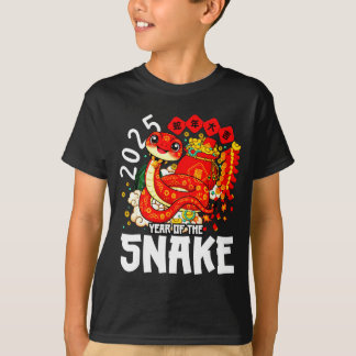 T-shirt Année du Serpent 2025 Nouvel An Chinois 2025 Rouge