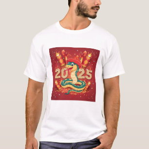 T-shirt Année du serpent 2025 serpent de bois