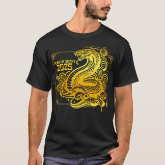 T-shirt Année Du Serpent 2025 Zodiac Joyeux Nouvel An Chin