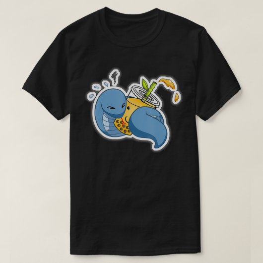 T-shirt Année du serpent déclencha la bulle Boba Tea Chine (Design devant)