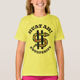 T-shirt Année du serpent "Huat Ah!" Couleur claire