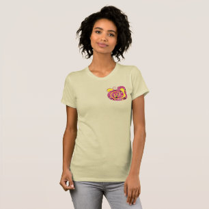 T-shirt année du serpent, serpent à fleurs rouges