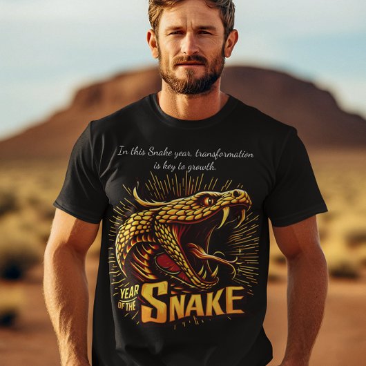 T-shirt Année joyeuse de la célébration du serpent
