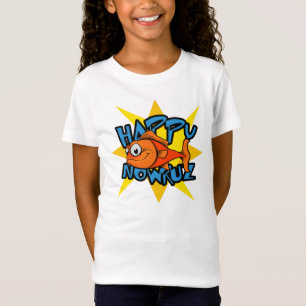 T-Shirt Année persane de sourire Nowruz de Sun de poisson