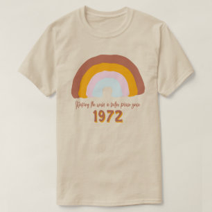 T-shirt Année personnalisée Arc-en-ciel rendre le monde me