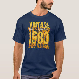 T-shirt Année personnalisée Cadeau d'anniversaire Best 1