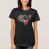 T-shirt Année personnalisée Modernisation Florale Graduati (Devant)