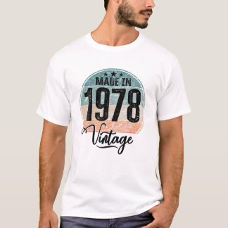 T-shirt Année vintage de naissance 1978