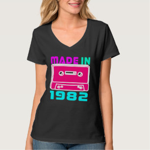 T-shirt Années 80 Fabriqué en 1982 Amour des années 80 Ré