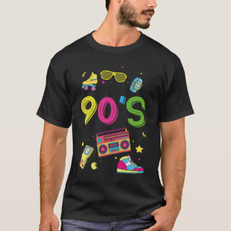 T-shirt Années 90 J'aime les années 90 Costume Vintage Rét
