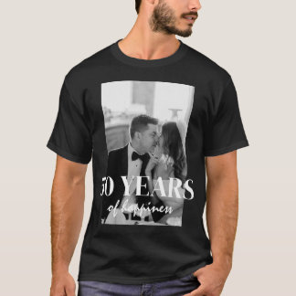 T-shirt Années De Bonheur Élégant Mariage Anniversaire