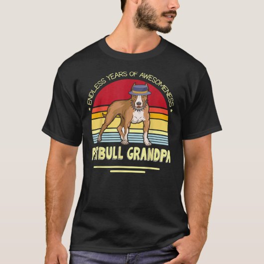 T-shirt Années Interminables De Compréhension Pitbull Chie (Devant)