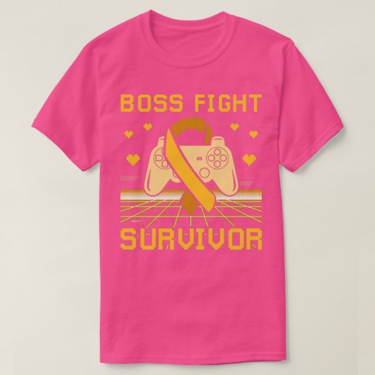 T-shirt Annexe Cancer Sensibilisation Boss Combat Survivor (Design devant)