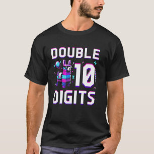 T-shirt Anniversaire 10 Ans Drôle Double Chiffres 10ème An