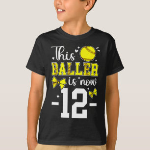 T-shirt Anniversaire 12 Ans Douce Fille Douze Ans Douce P