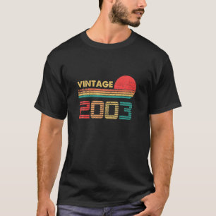 T-shirt Anniversaire 18 Anniversaire Classique Vintage Né