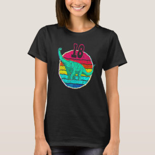 T-shirt Anniversaire 18 ans I Brachiosaurus Diplodocus I F