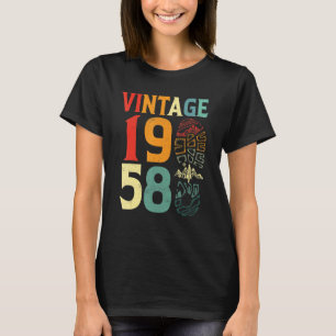 T-shirt Anniversaire 1958 64 Ans Camping Randonnée B