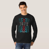 T-shirt Anniversaire 1972 Jeu Ordinateur Nerd (Devant entier)