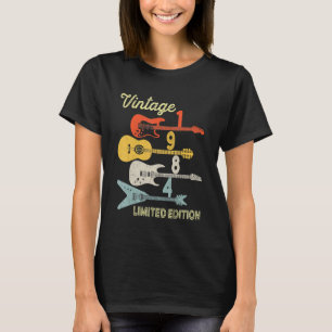 T-shirt Anniversaire 1984 Vintage Guitare 38e Anniversai