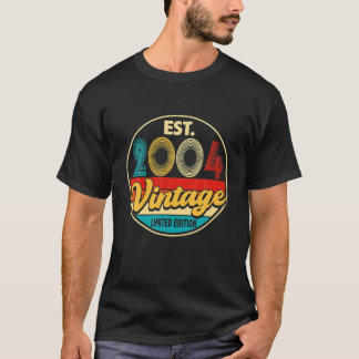 T-shirt Anniversaire 22 ans Vintage 2004 Limited Edition 2
