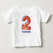 T-shirt anniversaire 2 ans pour invité d'honneur c (Devant)
