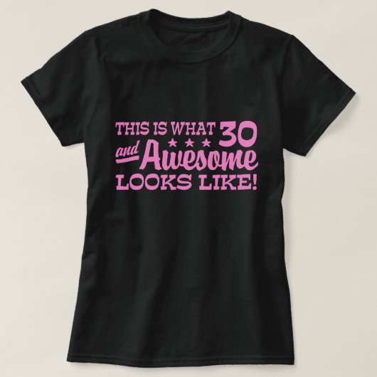T-shirt Anniversaire 30 ans (Design devant)