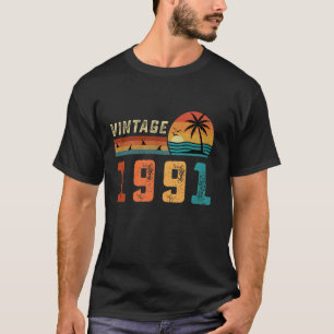 T-shirt Anniversaire 33 ans Cadeau pour Hommes Femmes Palm