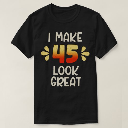 T-shirt Anniversaire 45 ans (Design devant)