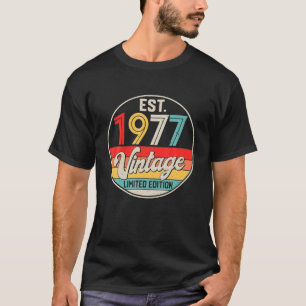 T-shirt Anniversaire 45 ans Vintage 1977 Edition limitée 4