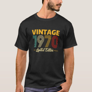 T-shirt Anniversaire 52 ans Vintage 1970 52e anniversaire
