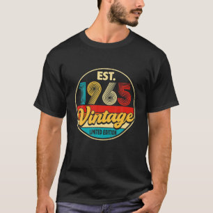 T-shirt Anniversaire 57 ans Vintage 1965 Limited Edition 5