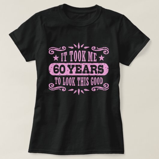 T-shirt Anniversaire 60 ans (Design devant)