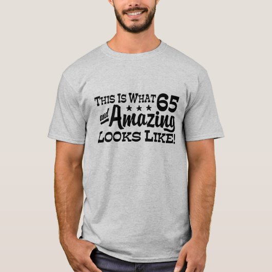 T-shirt Anniversaire 65 ans (Devant)