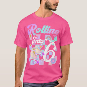 T-shirt Anniversaire 6 Ans Roller Skate 6 Ans Roller Skati