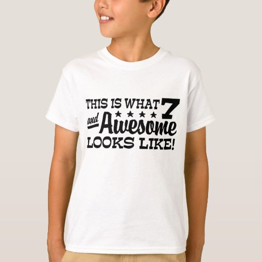 T-shirt Anniversaire 7 ans (Devant)