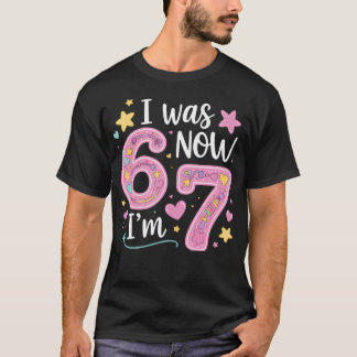 T-shirt Anniversaire 7 Ans J'avais 6 Ans Maintenant J'ai 7