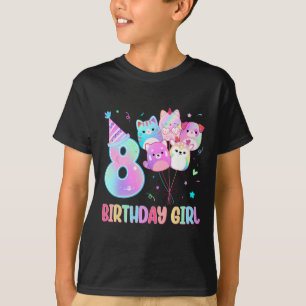T-shirt Anniversaire 8e Anniversaire Squad Mallow Gir