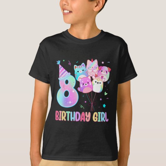 T-shirt Anniversaire 8e Anniversaire Squad Mallow Gir (Devant)