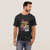 T-shirt Anniversaire 8e Rollin En 8 Bowling Retro Su (Devant entier)