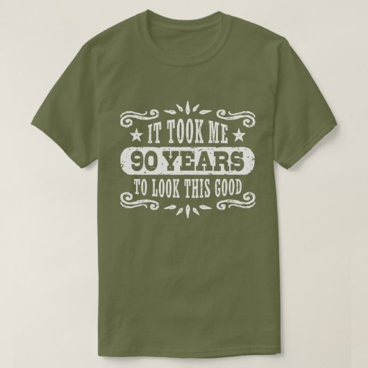 T-shirt Anniversaire 90 ans (Design devant)