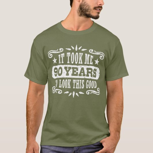 T-shirt Anniversaire 90 ans (Devant)