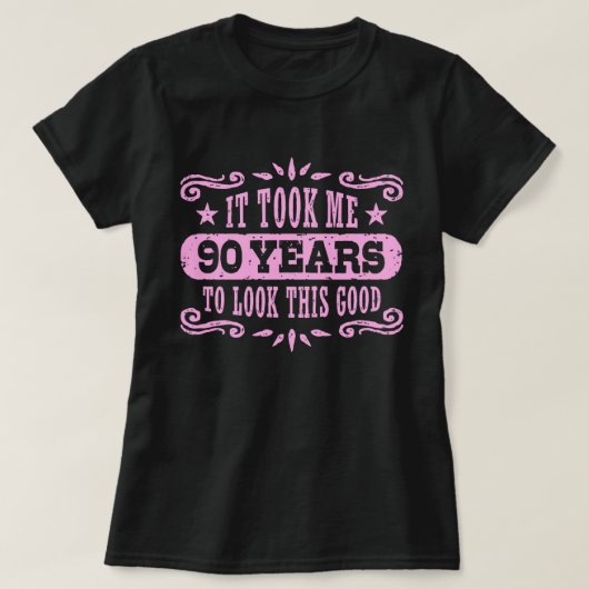 T-shirt Anniversaire 90 ans (Design devant)