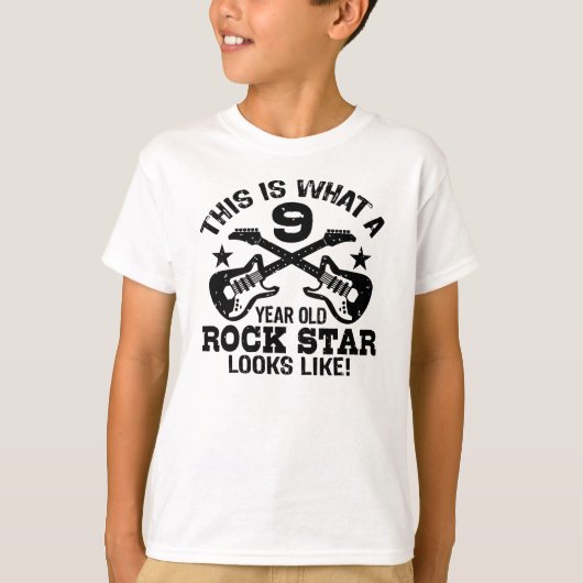 T-shirt Anniversaire 9 ans (Devant)