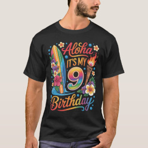 T-shirt Anniversaire 9 ans Croisière de vacances tropicale